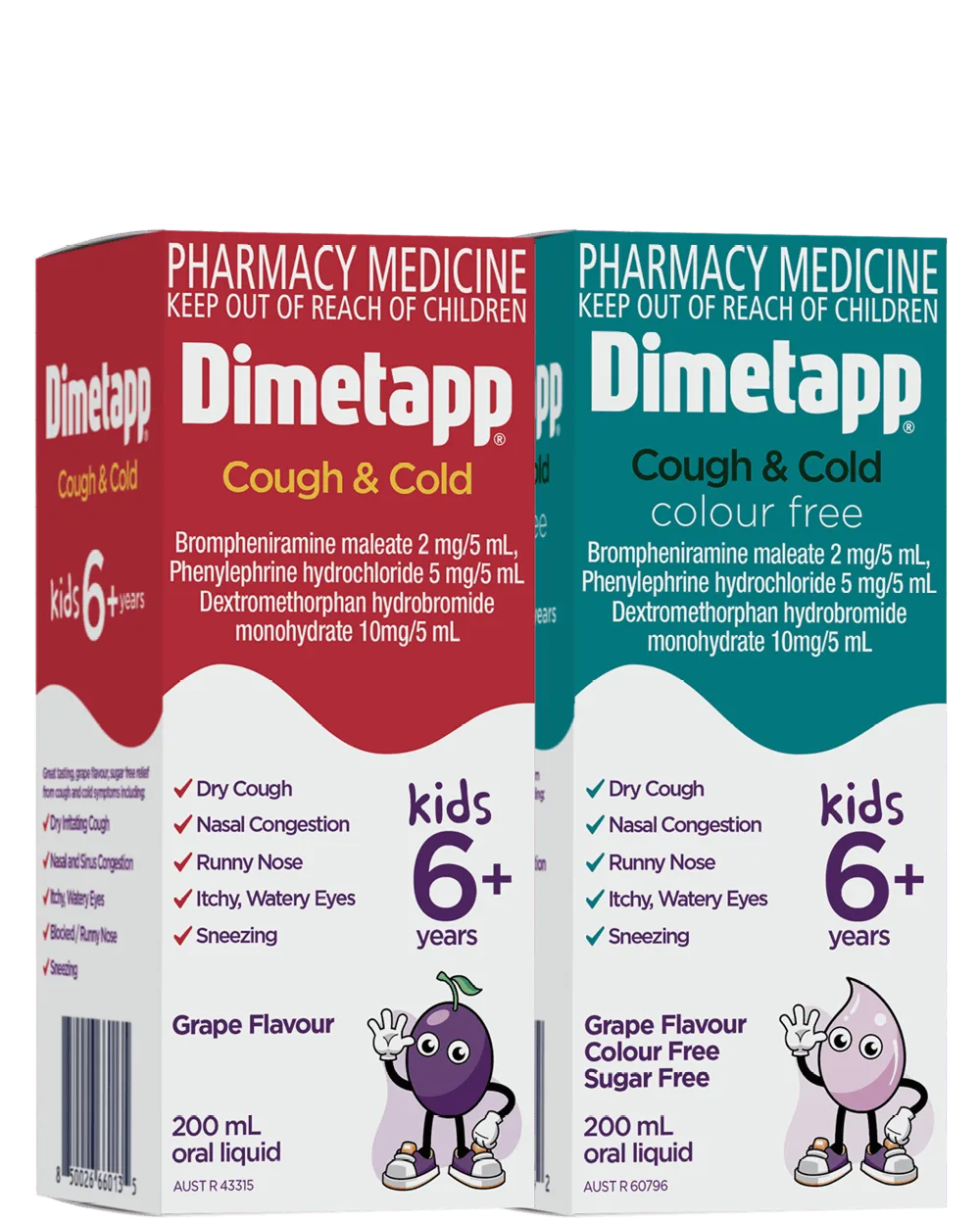 Cough & Cold Kids 6yrs+ packaging