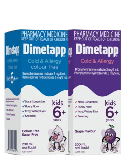 Cold & Allergy Kids 6yrs+ packaging
