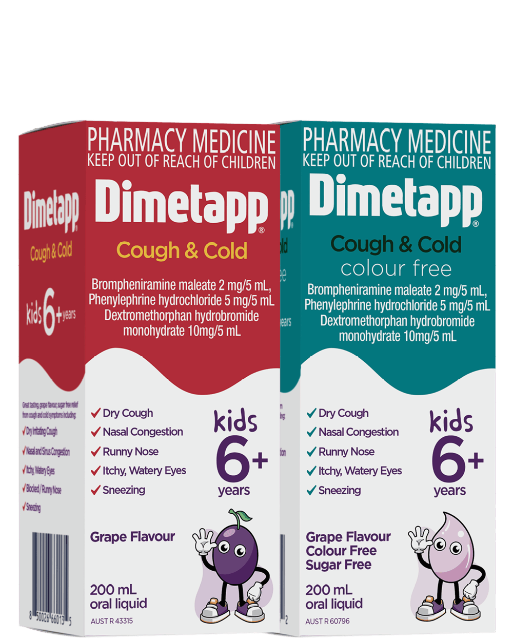 Cough & Cold Kids 6yrs+ packaging